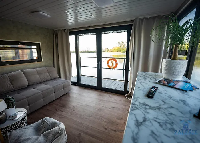 Apartment Na Wodzie - Houseboats Zalesie With Sauna *